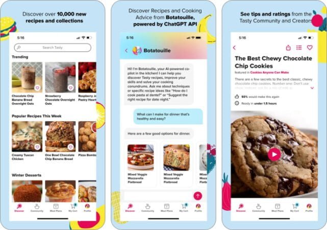Tasty best thanksgiving app for iPhone in 2023