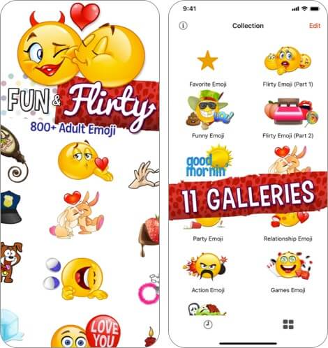 Adult Emoji for Lovers iPhone and iPad App Screenshot