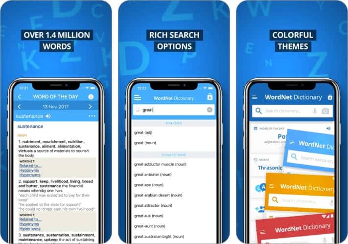 Advanced Dictionary  Thesaurus iPhone and iPad App Screenshot