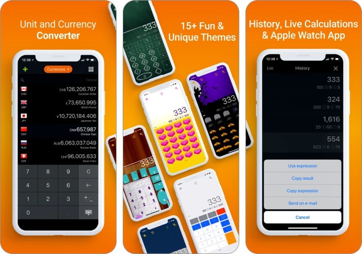 CalConvert Currency Converter iPhone and iPad Calculator App Screenshot