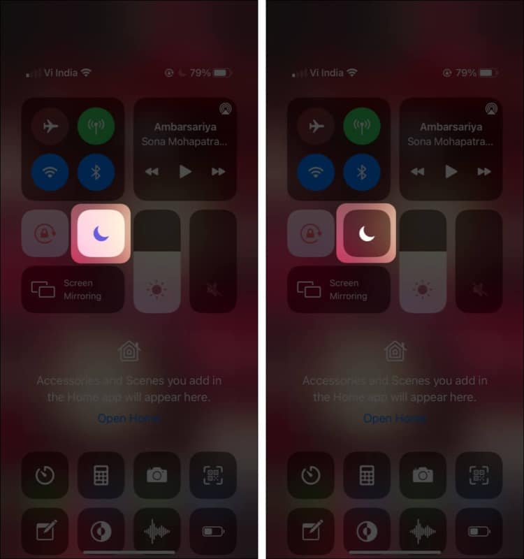 Check if Do Not Disturb is on