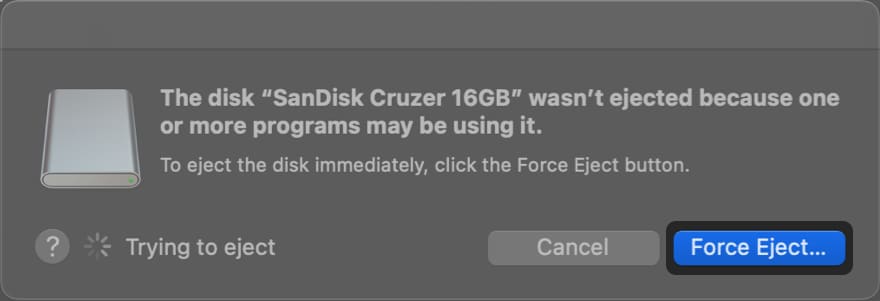 click force eject