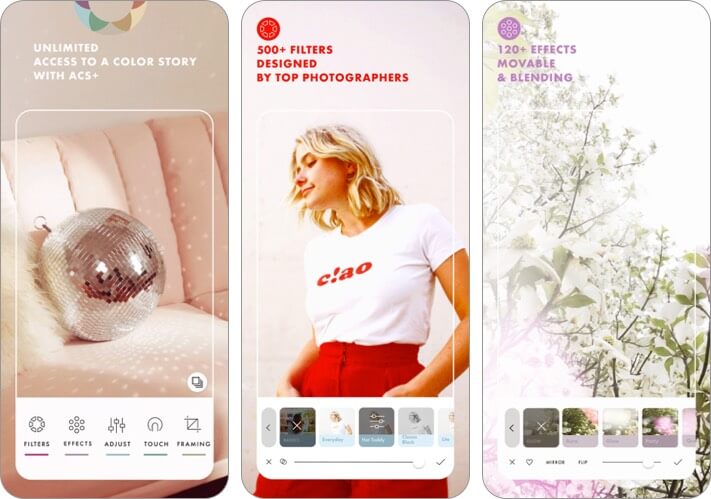 A Color Story filter and effects iphone and ipad app