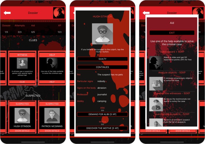 Detective Games Criminal Case iPhone and iPad App Screenshot