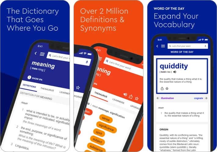 Dictionarycom iPhone and iPad App Screenshot