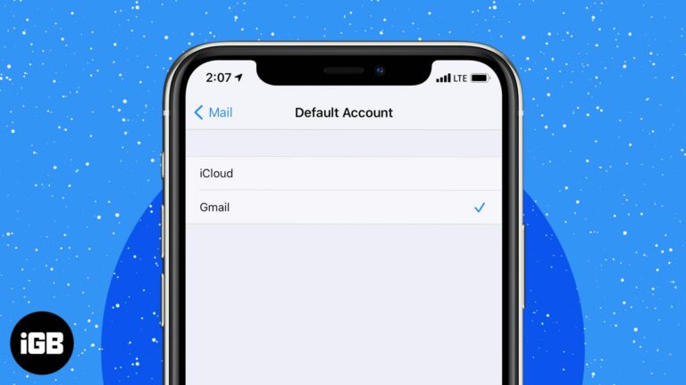 How to change default email account on iphone