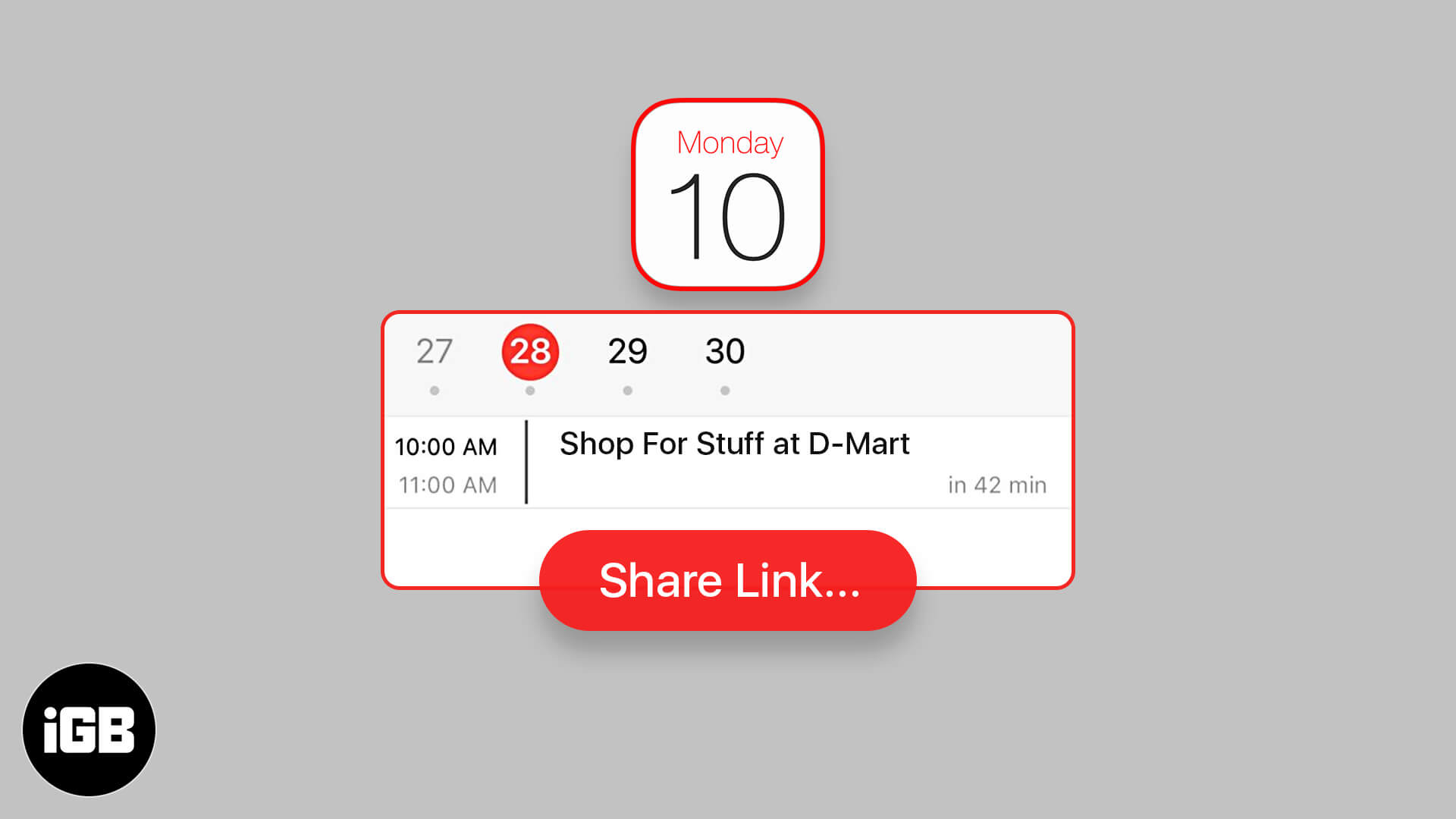 How to share calendar events on iphone and ipad