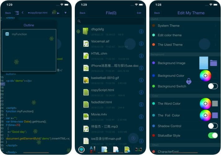 html+css+js web designer iPhone and iPad HTML Editor App Screenshot