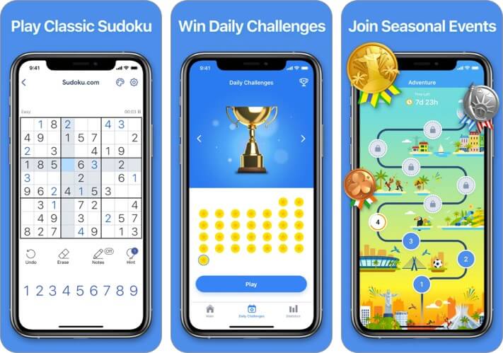 Sudokucom iPhone and iPad Game Screenshot
