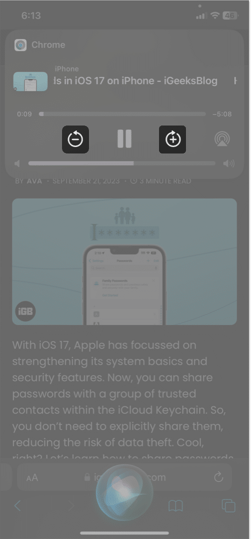 tap plus sign to skip sentences tap minus to go back to previous sentence in safari