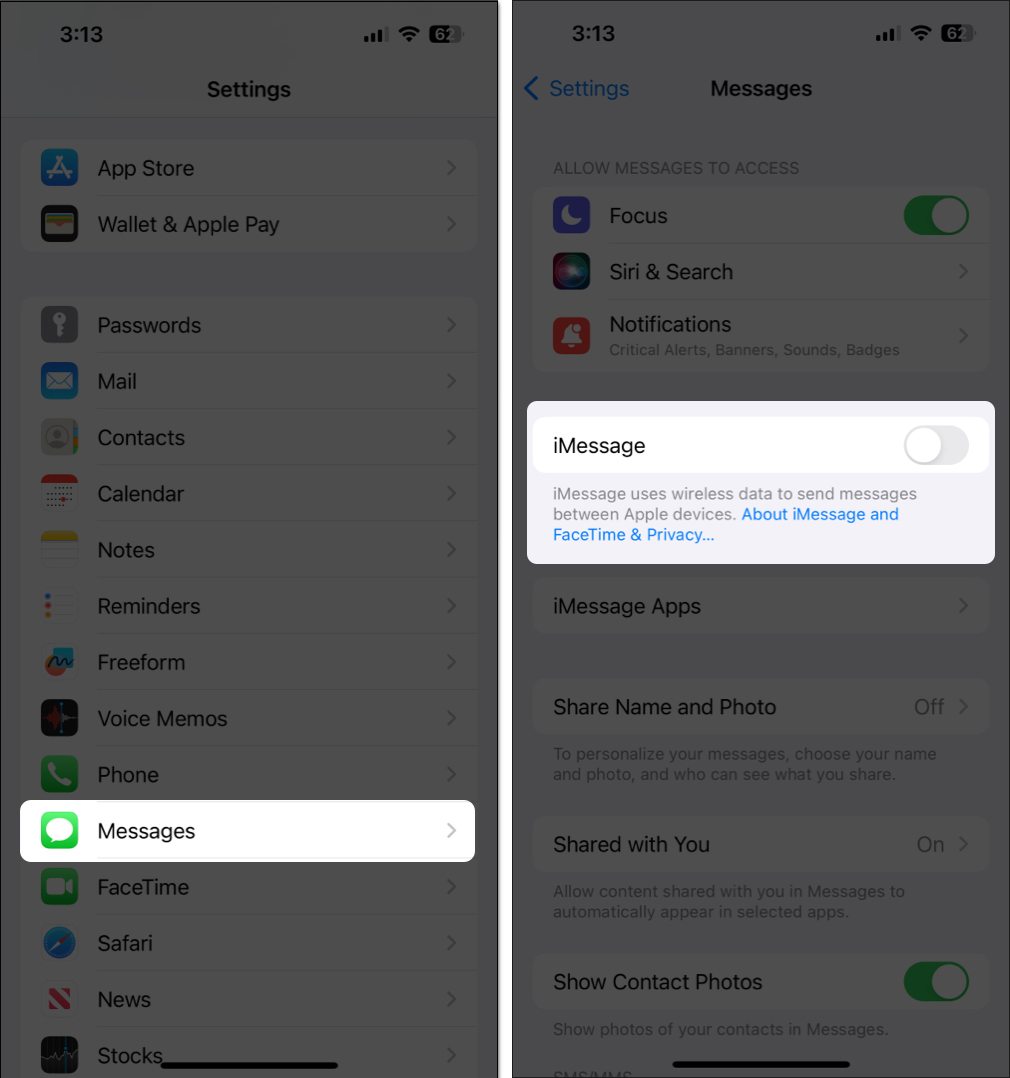 Go to settings tap on messages and turn off imessage Go to Settings Tap on Messages and turn off iMessage