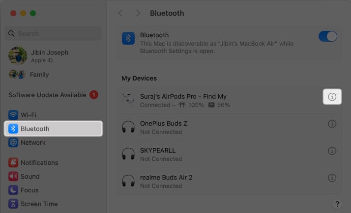 Open Settings tap on Bluetooth and select the info icon beside the AirPods you want to check Serial number