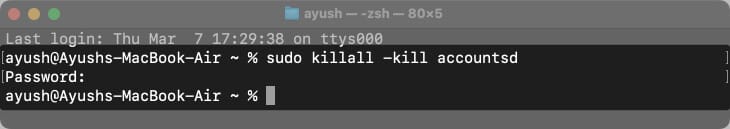 Open Terminal paste the Command hit return and enter password