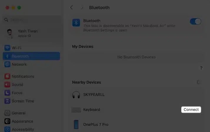 Connect the Keyboard