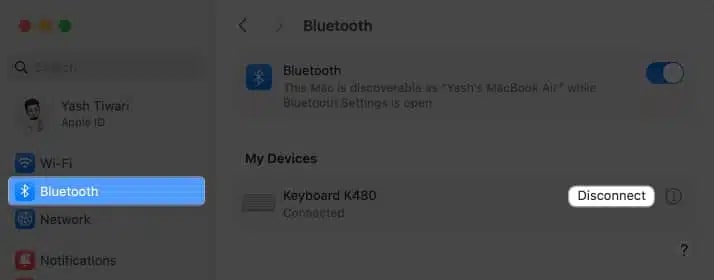 Diconnect the Keyboard