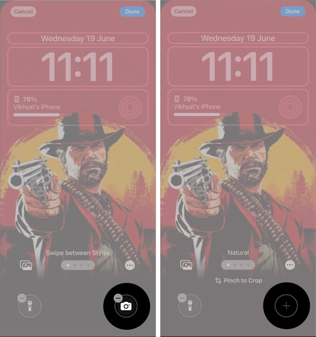 Remove Camera button from iPhone Lock Screen in iOS 18