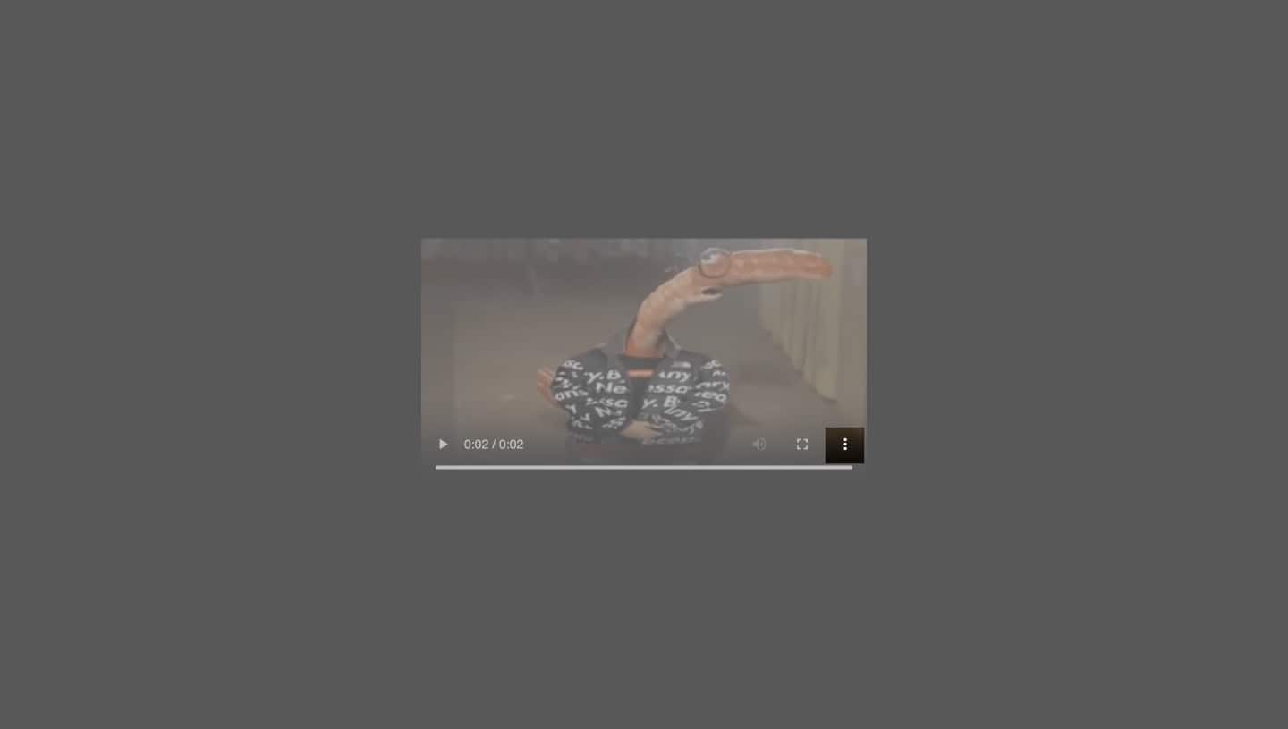 Three dot menu on a video on the Twitter Video Downloader website on the desktop