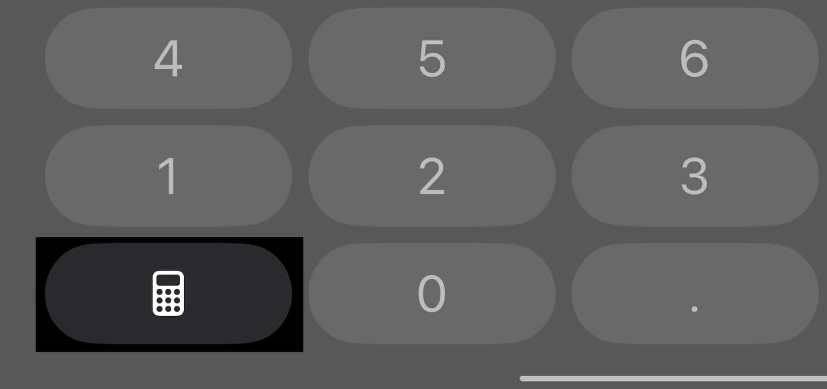 Calculator icon in the Calculator app on iPad
