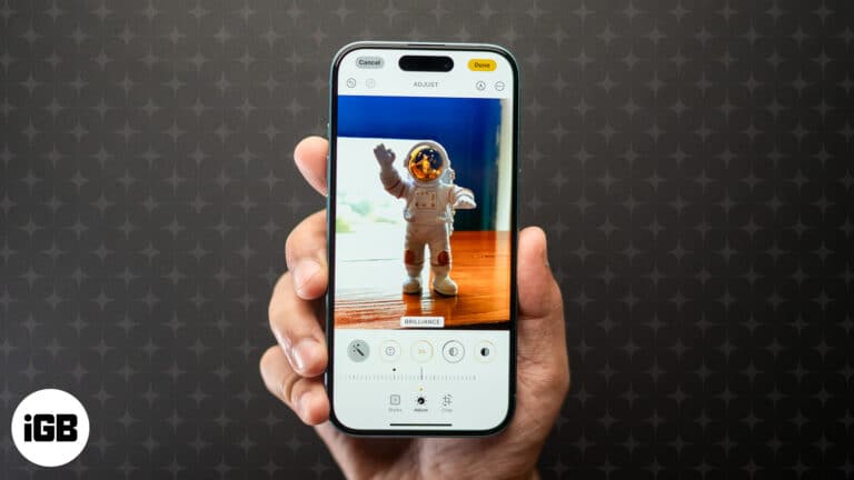 Editing tools available in the iPhone Photos app in iOS 18.