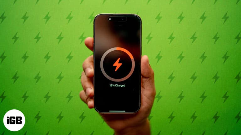 Charging symbol on an iPhone.