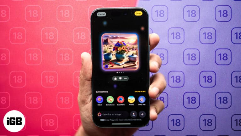 Image Playground app on an iPhone.