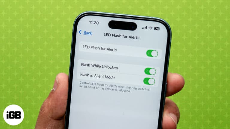Make your iPhone flash when getting a call or text.