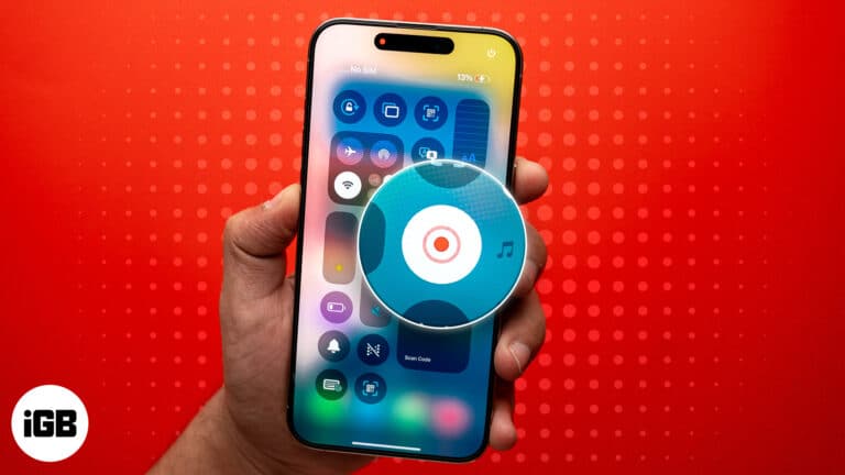 Record your screen on iPhone.