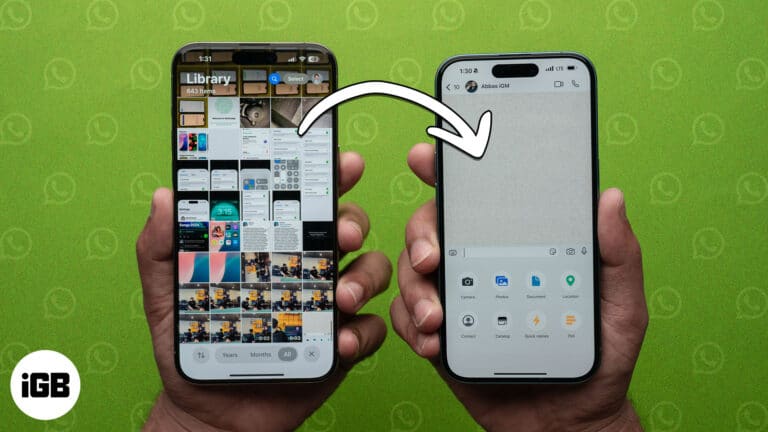 Sending multiple photos on WhatsApp for iPhone.