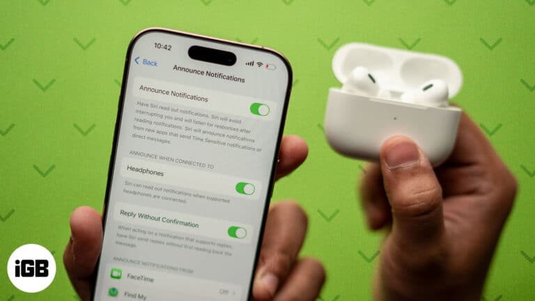Setting up Announce Notifications on an iPhone.