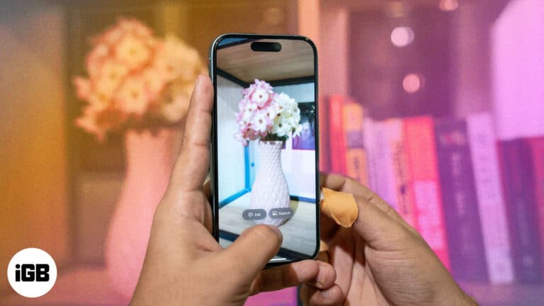 Using Visual Intelligence on an iPhone 16.