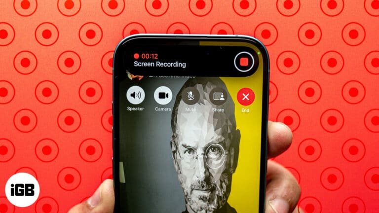 Record FaceTime call on iPhone.