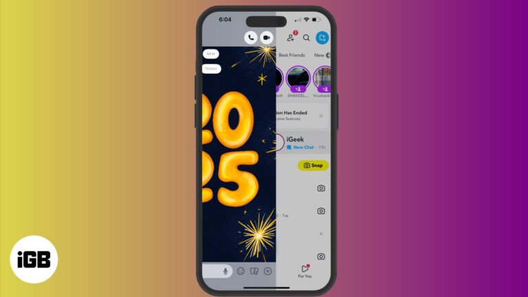 Half swipe in Snapchat app.