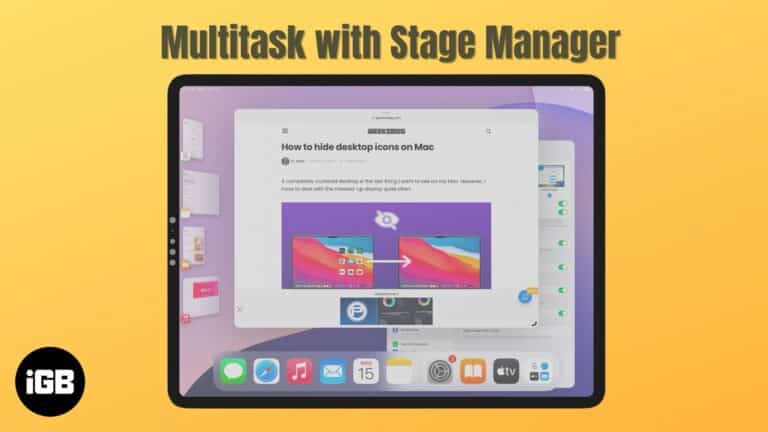 Multitask on iPad with Stage Manager.