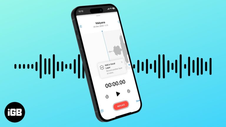 Record Layered Voice Memos on iPhone.