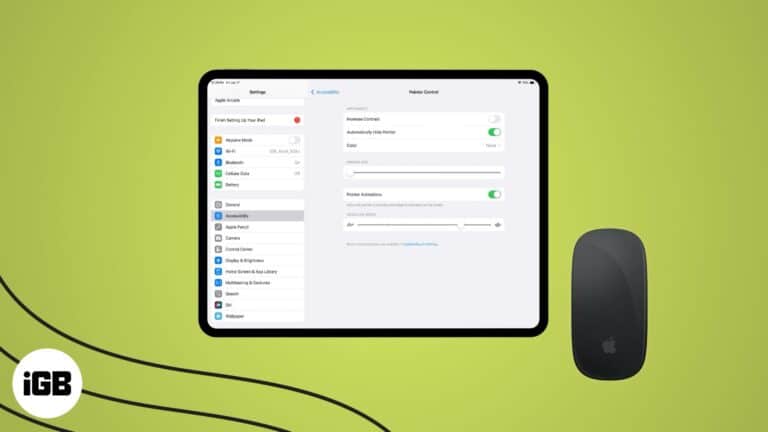 Use a mouse with iPad.