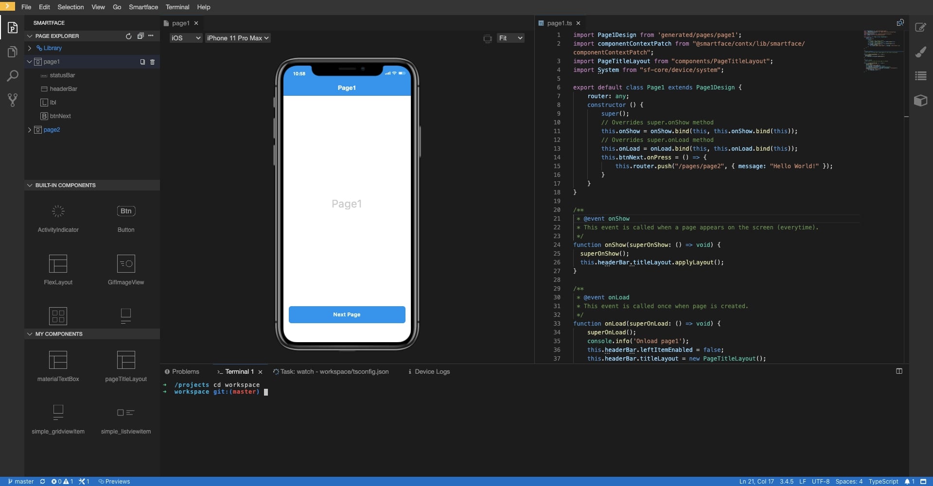 Smartface emulator