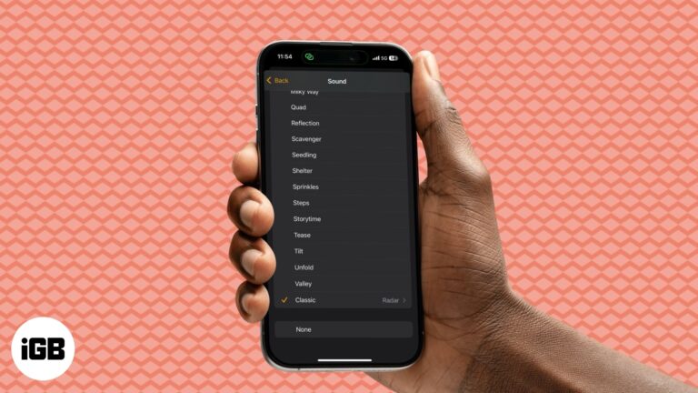 Ringtones available in the Clock app on an iPhone.