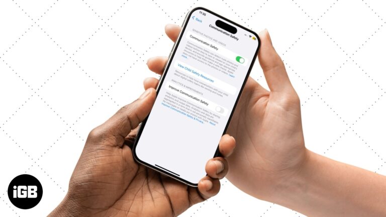 Communication Safety feature on an iPhone.
