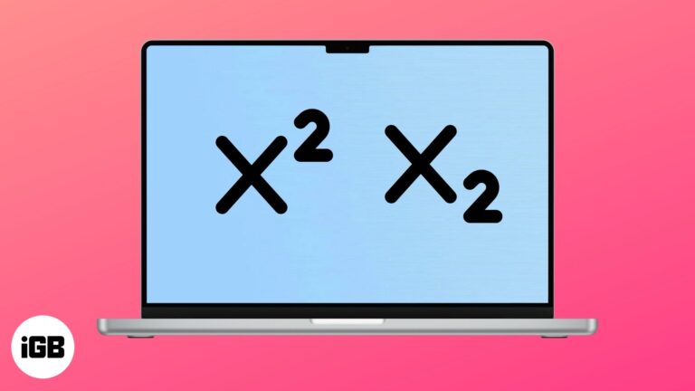How to type superscript and subscript on Mac.