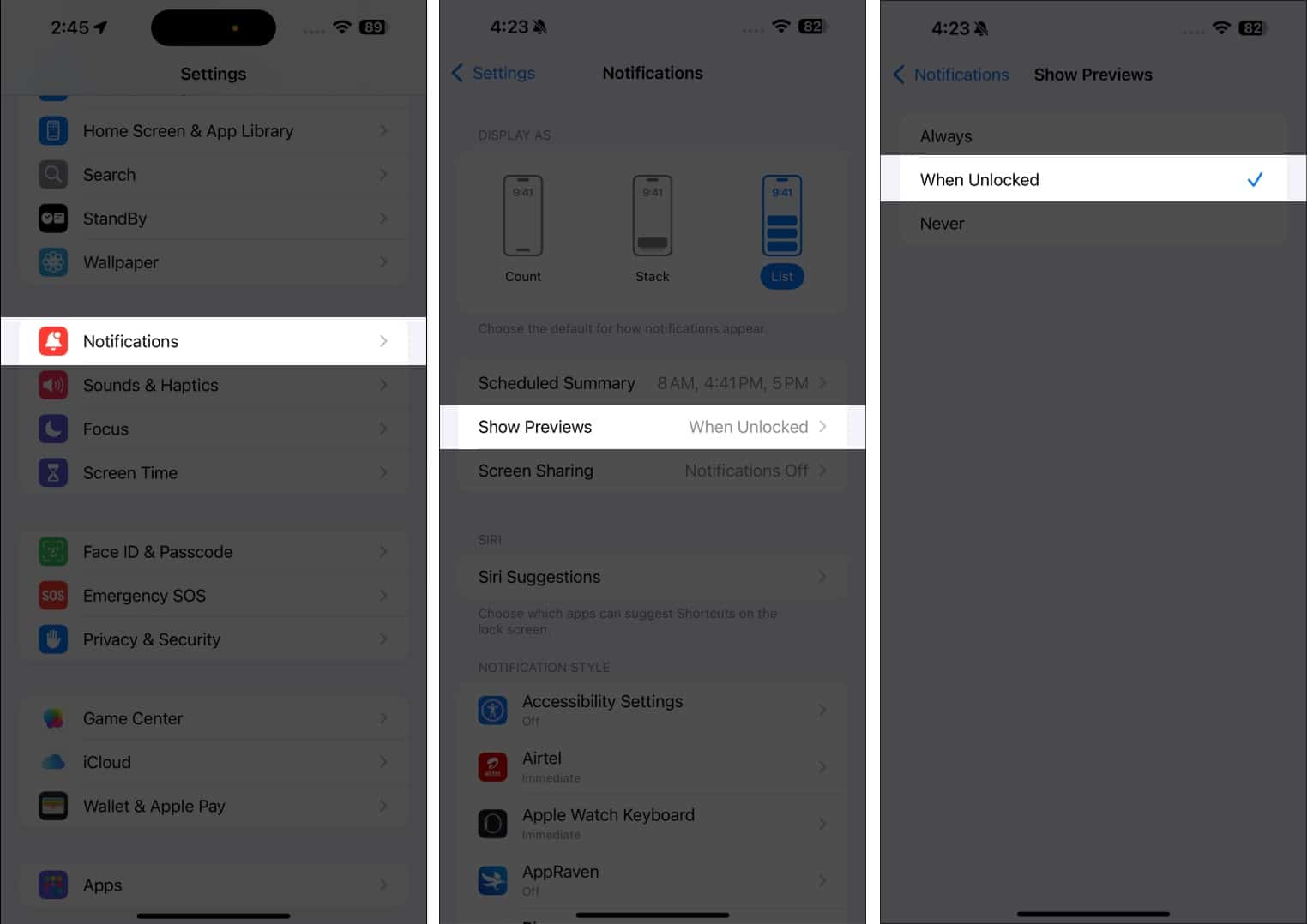 Preventing notification access on iPhone Lock Screen when it's locked.