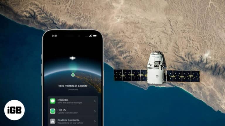 Starlink satellite connectivity on an iPhone.