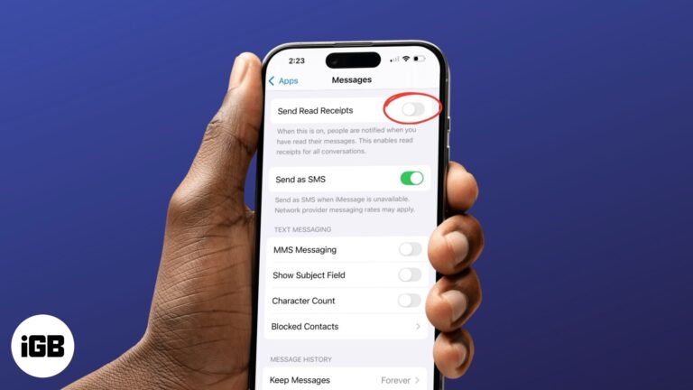 Turn off read receipts on iPhone.