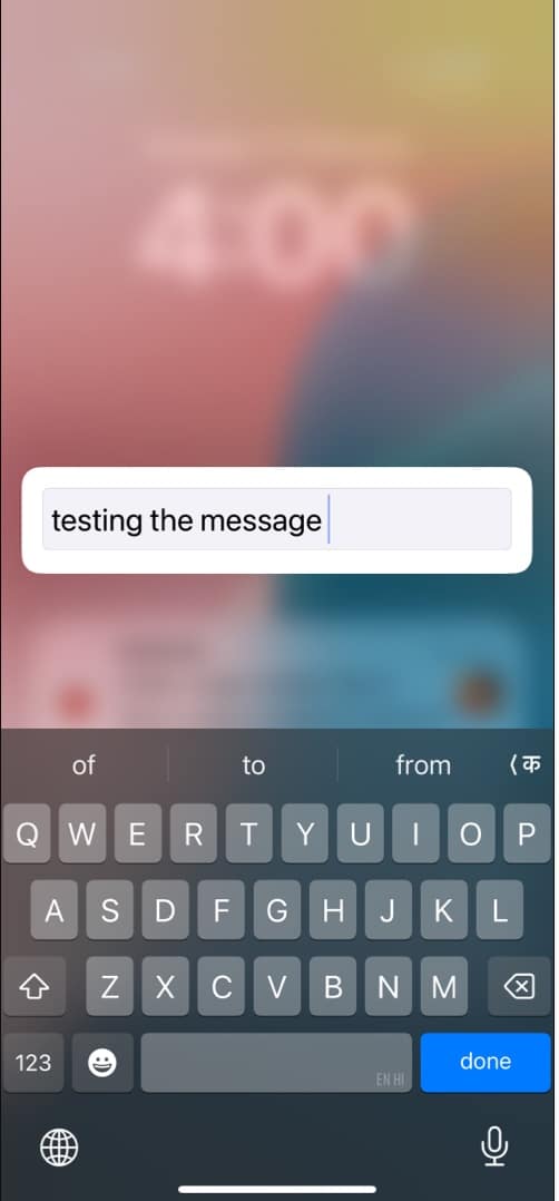 Entering text on an Apple Watch by typing it on the paired iPhone