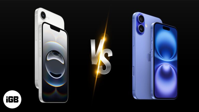 iPhone 16e vs iPhone 16 comparison.
