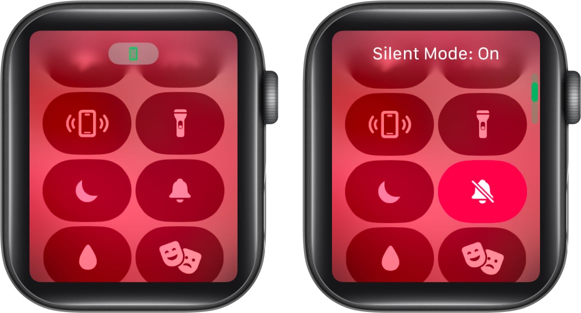 Putting an Apple Watch into Silent Mode